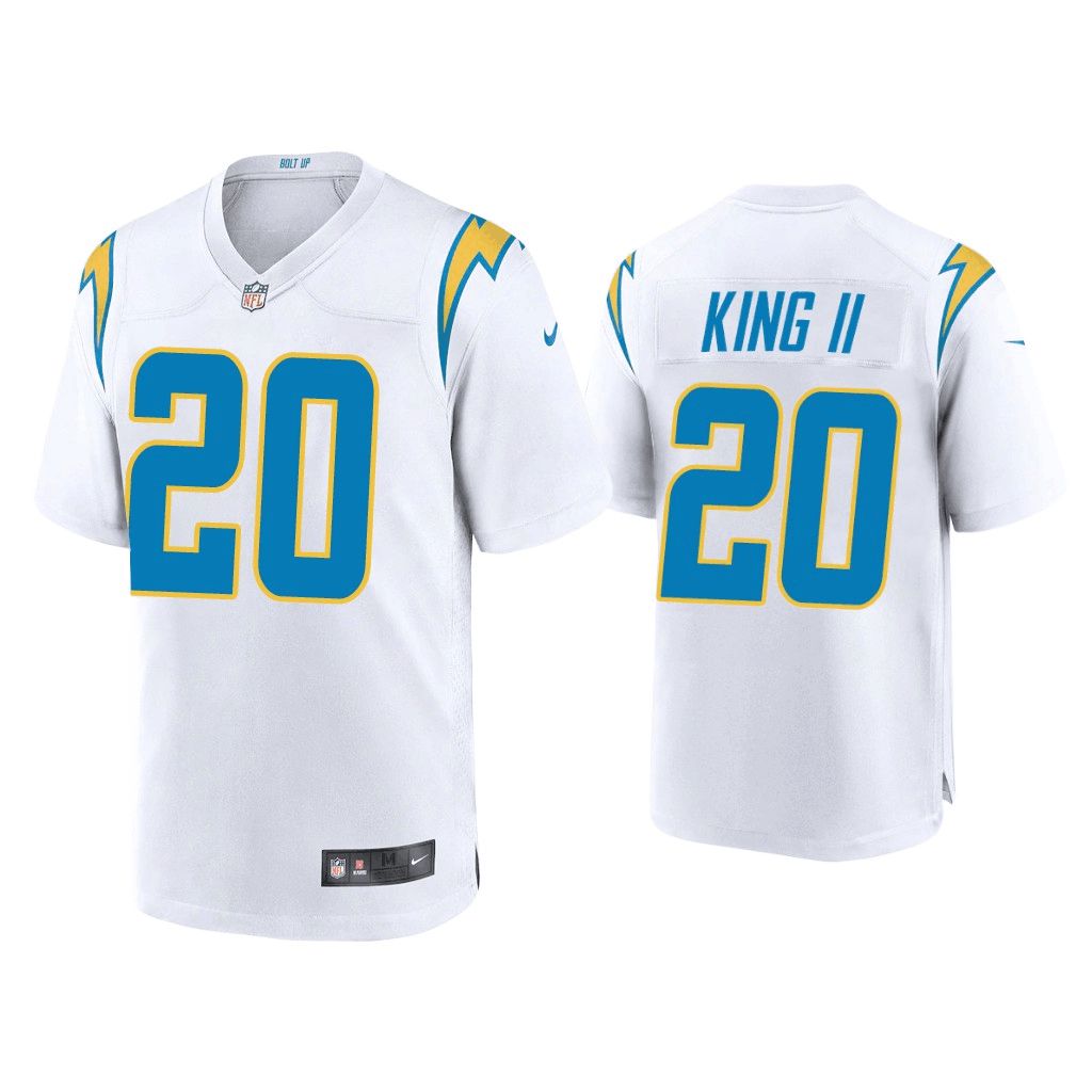 Men Los Angeles Chargers #20 Desmond King Nike White Game NFL Jersey->los angeles chargers->NFL Jersey